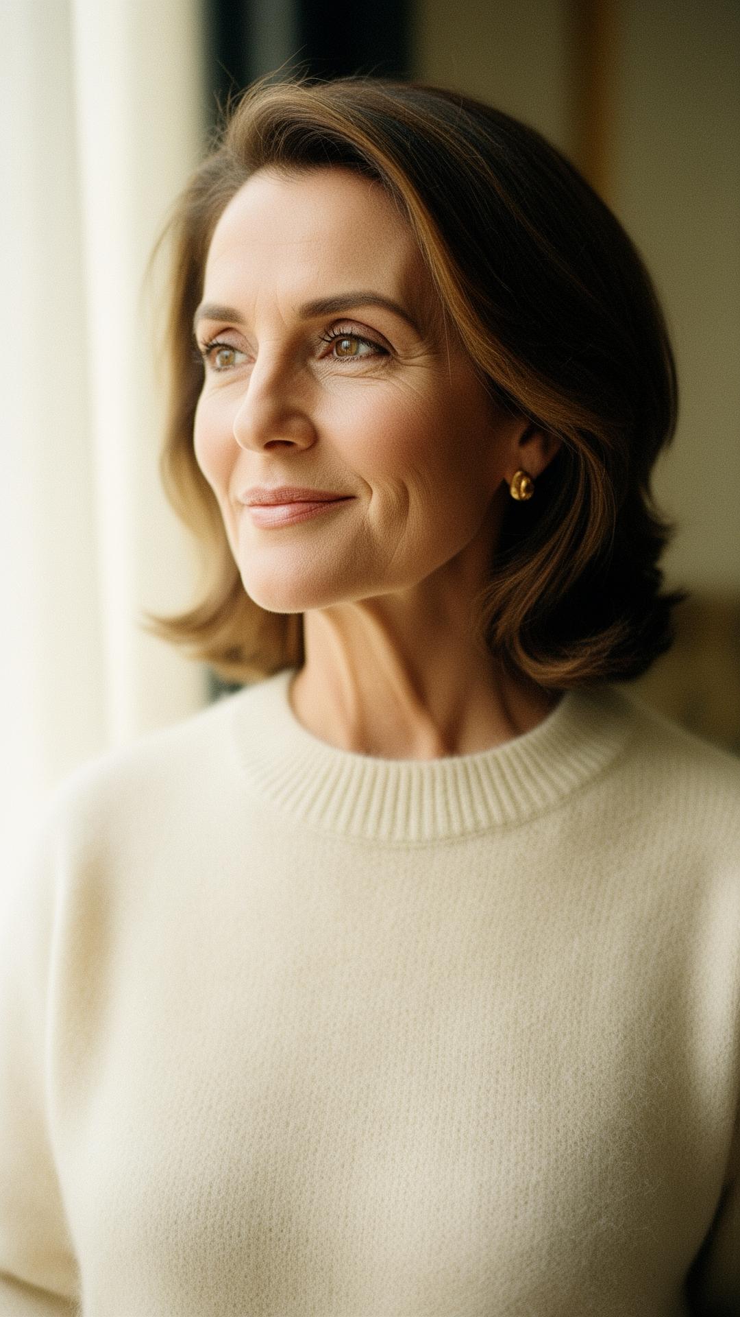 A Near Me Date member photographed in soft window light